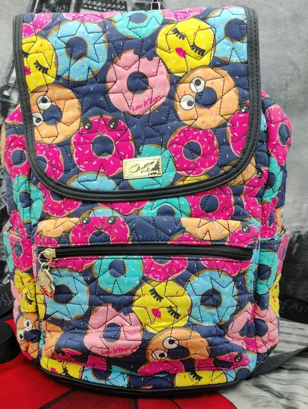 Betsey Johnson Donut Backpack